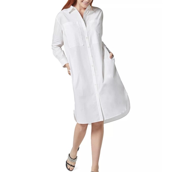 JOIE | white shirt dress with pockets - Picture 1 of 3